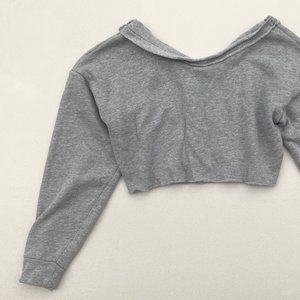 ALO CROPPED SWEATER SIZE SMALL